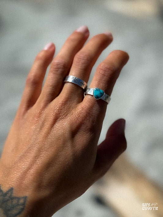 Turquoise Sunburst Band NO.2 | Size 7.5