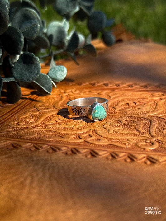 Turquoise Sunburst Band NO.1 | Size 7