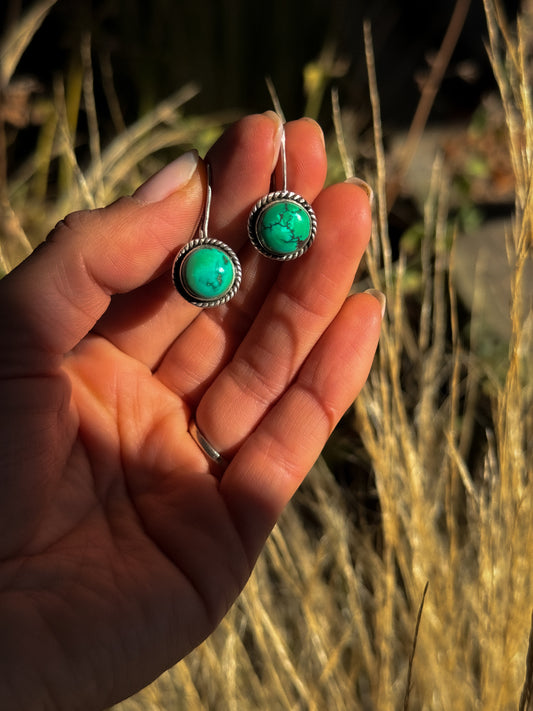 VINTAGE Turquoise Dangle Earrings