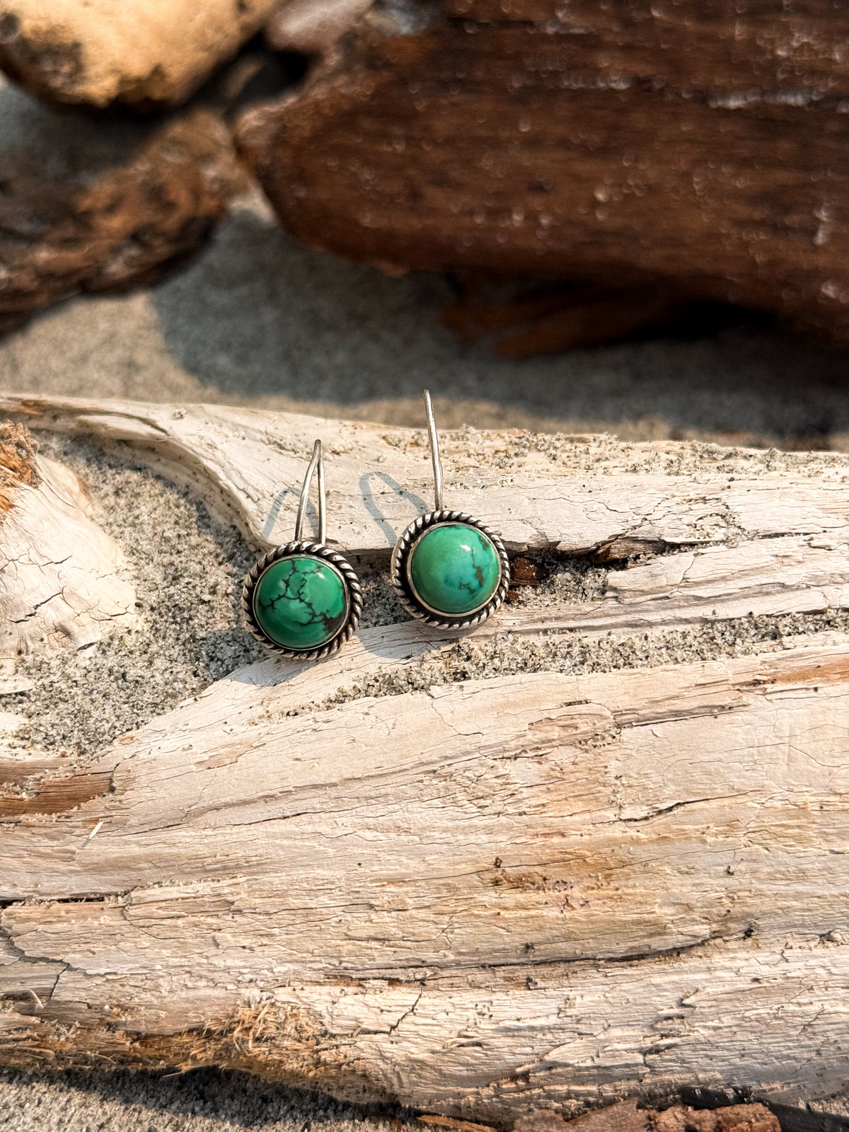 VINTAGE Turquoise Dangle Earrings
