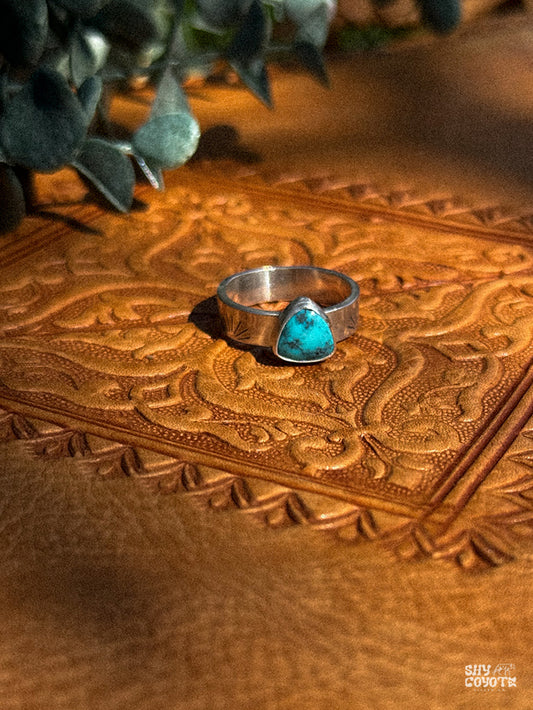 Turquoise Sunburst Band NO.2  | Size 7.5