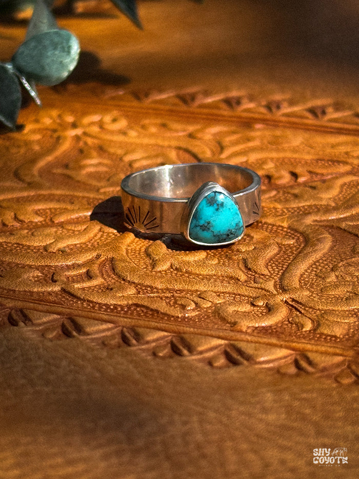 Turquoise Sunburst Band NO.2  | Size 7.5
