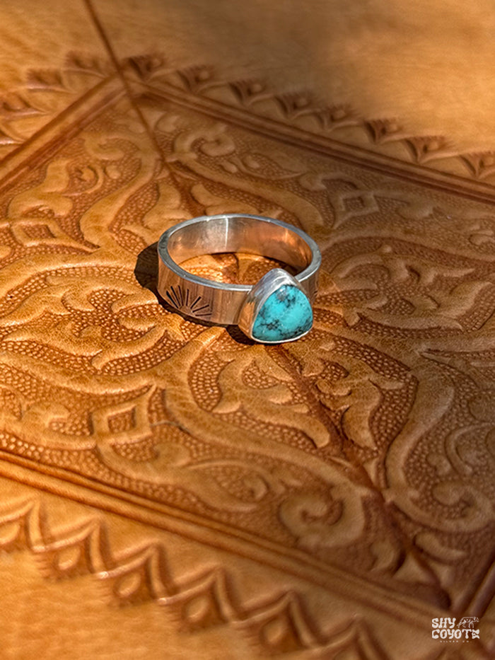 Turquoise Sunburst Band NO.2  | Size 7.5