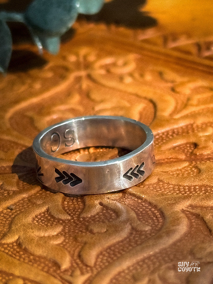 Stamped Sunburst Band NO.1  | Size 6