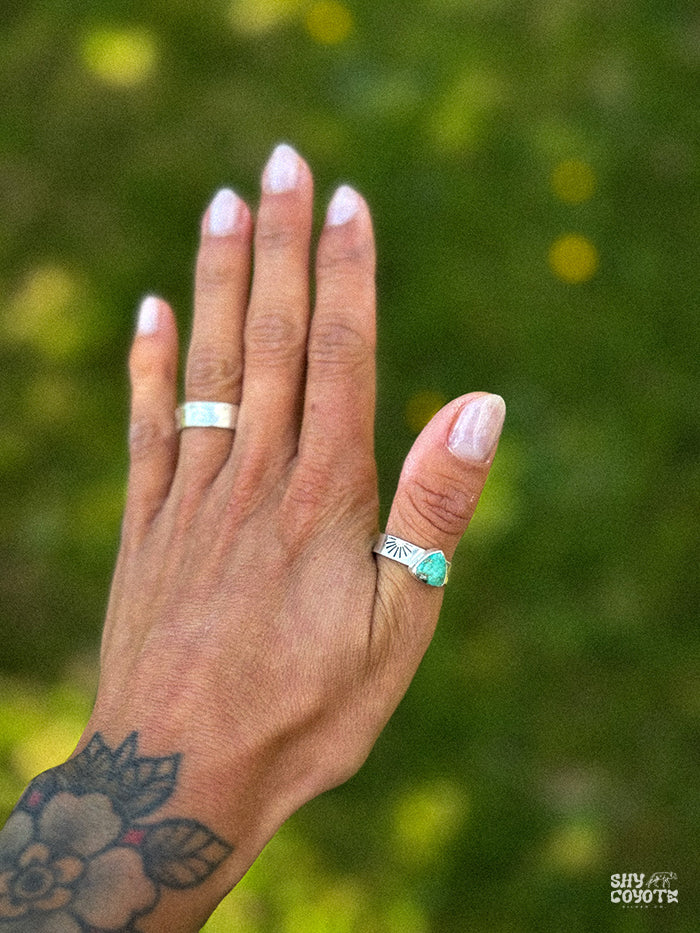 Turquoise Sunburst Band NO.1  | Size 7