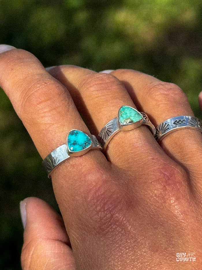 Turquoise Sunburst Band NO.2  | Size 7.5