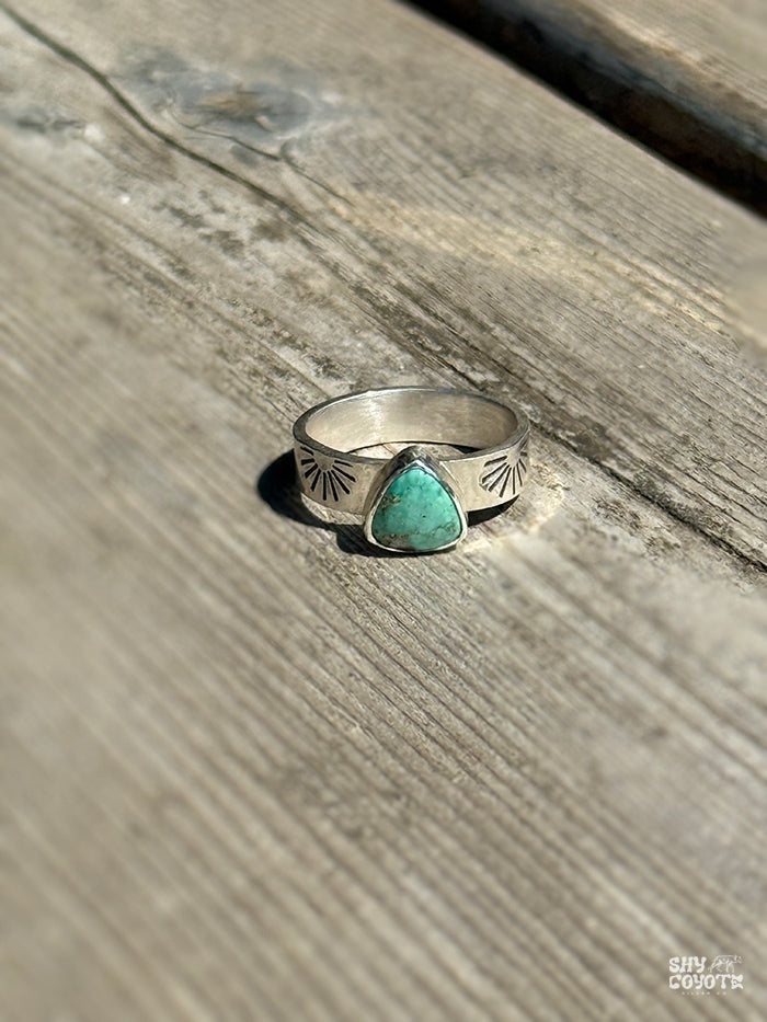 Turquoise Sunburst Band NO.1  | Size 7