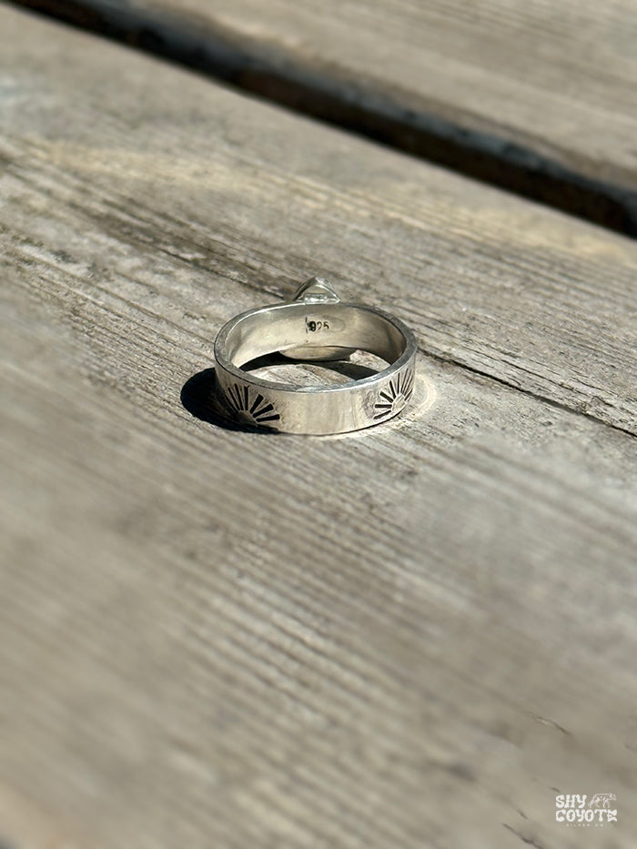 Turquoise Sunburst Band NO.1  | Size 7