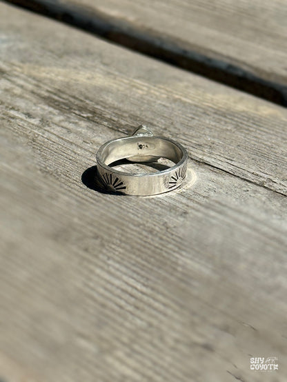 Turquoise Sunburst Band NO.1  | Size 7